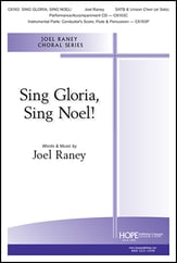 Sing Gloria, Sing Noel! SATB/Unison choral sheet music cover